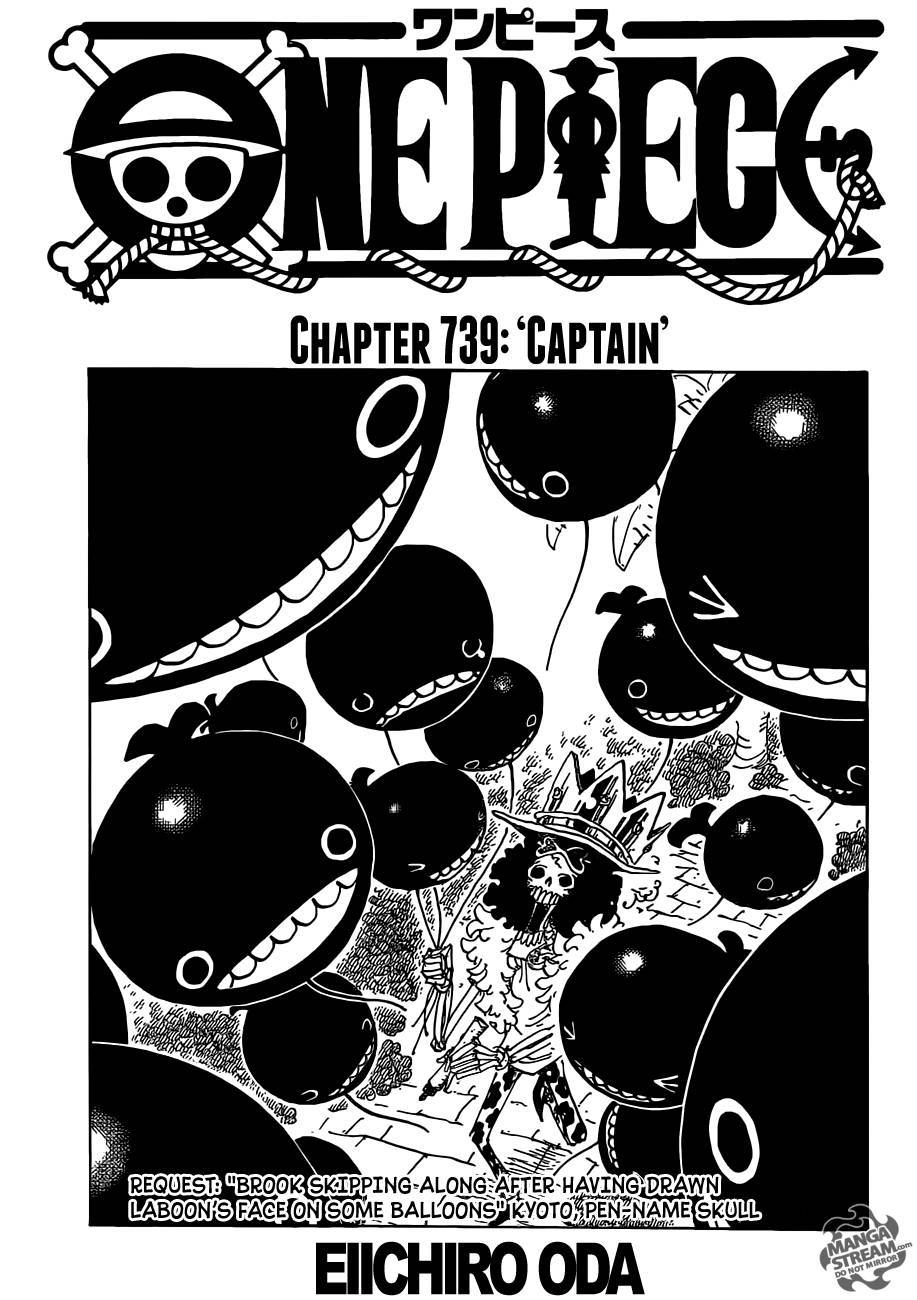 One Piece chapter 739 page 1