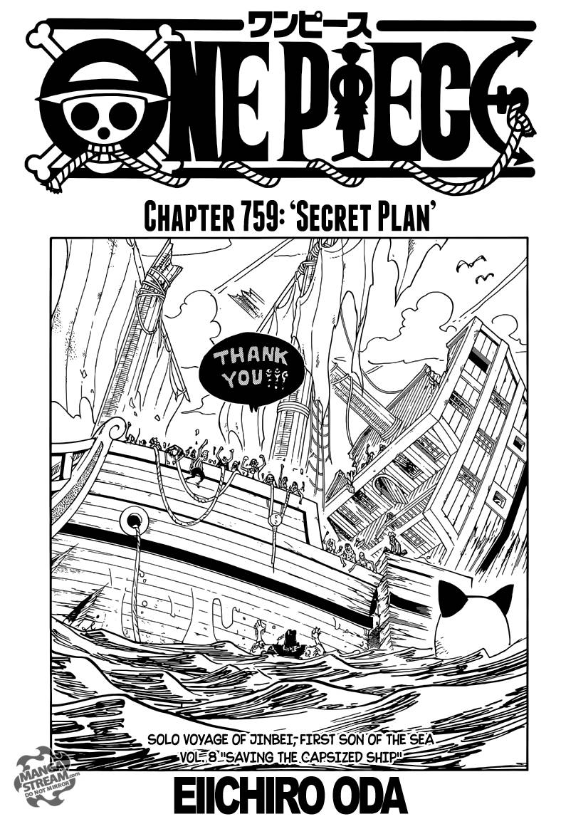 One Piece chapter 759 page 1