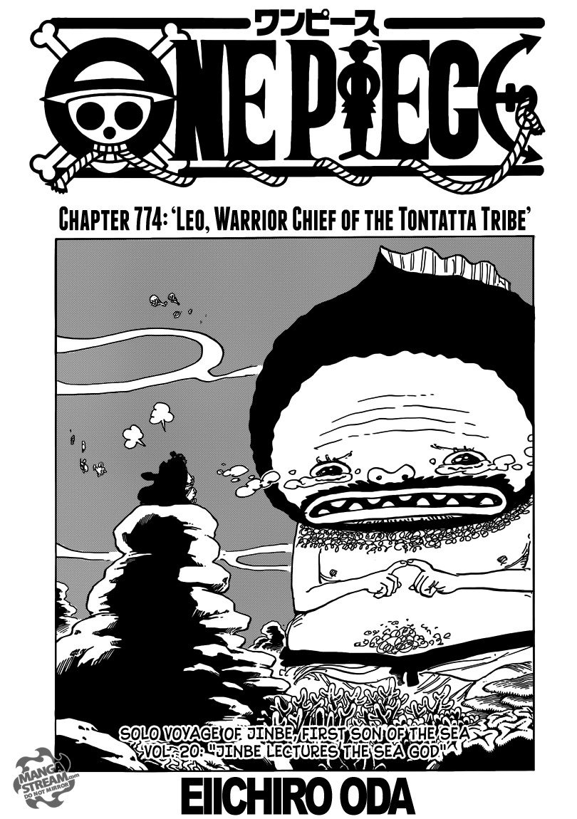 One Piece chapter 774 page 1