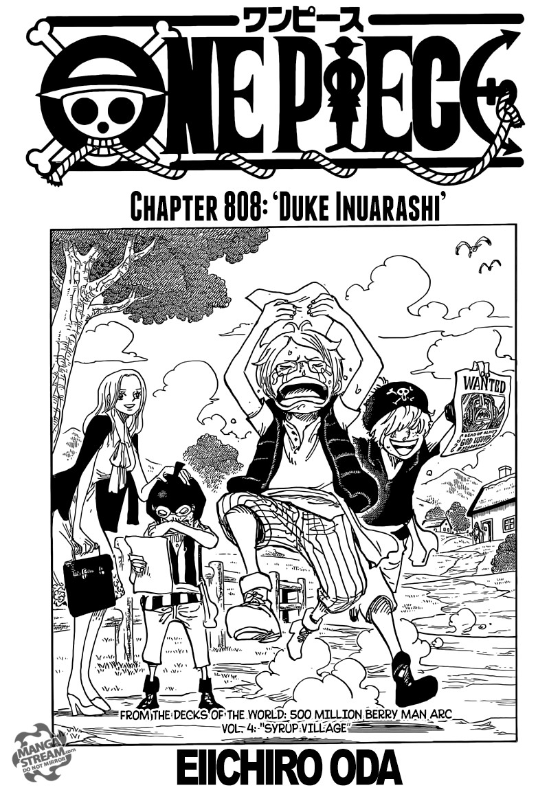 One Piece chapter 808 page 1