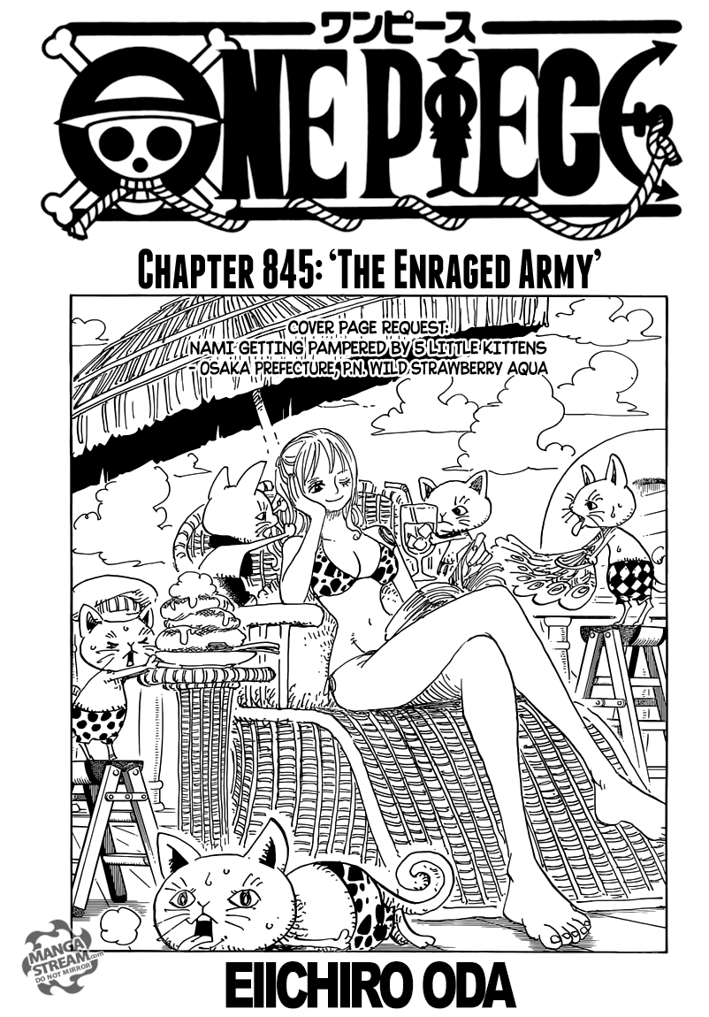 One Piece chapter 845 page 1