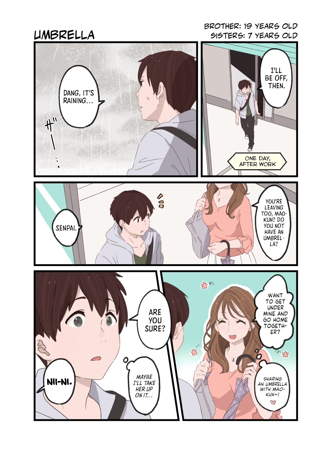 Onii-chan to Mitsugo no Imouto-tachi chapter 7 page 1
