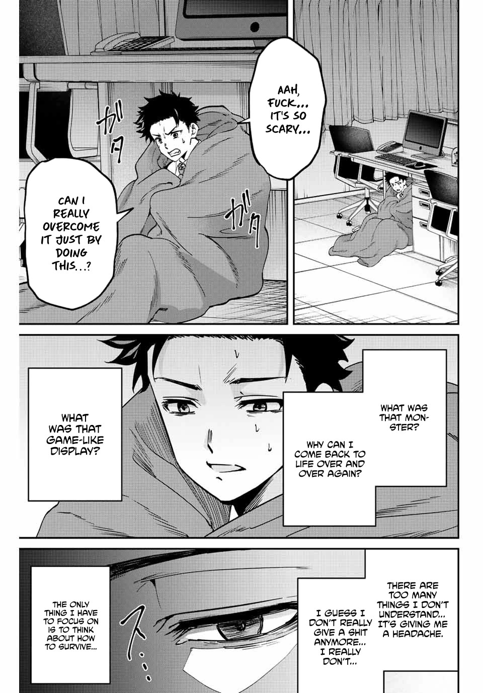 Only I Know That the World Will End. In a World Where Monsters Appear, I Level up by Returning From Death chapter 1 page 34