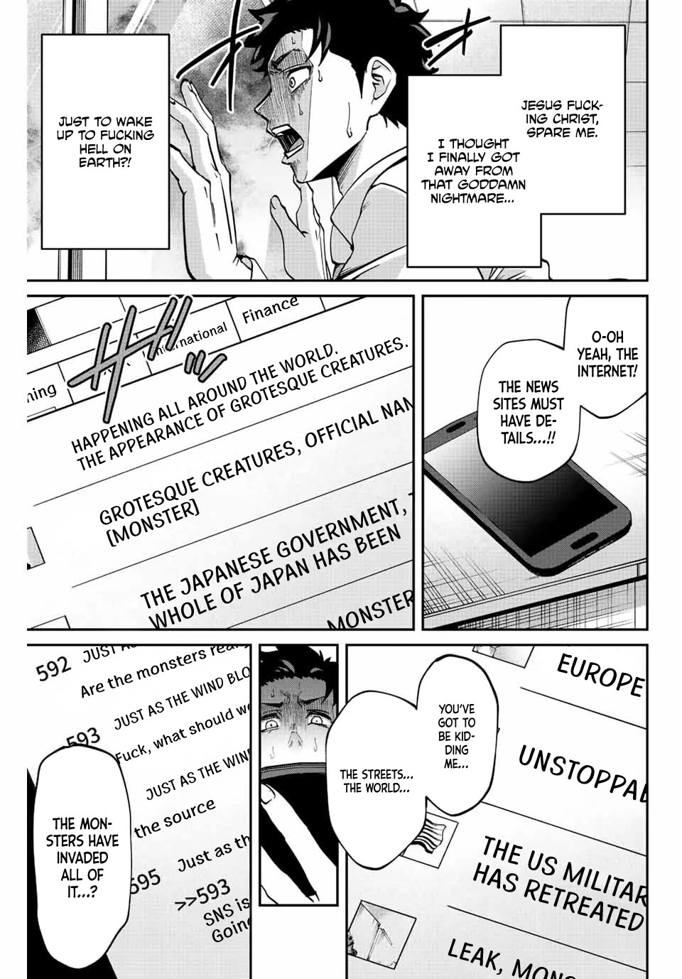 Only I Know That the World Will End. In a World Where Monsters Appear, I Level up by Returning From Death chapter 1 page 42