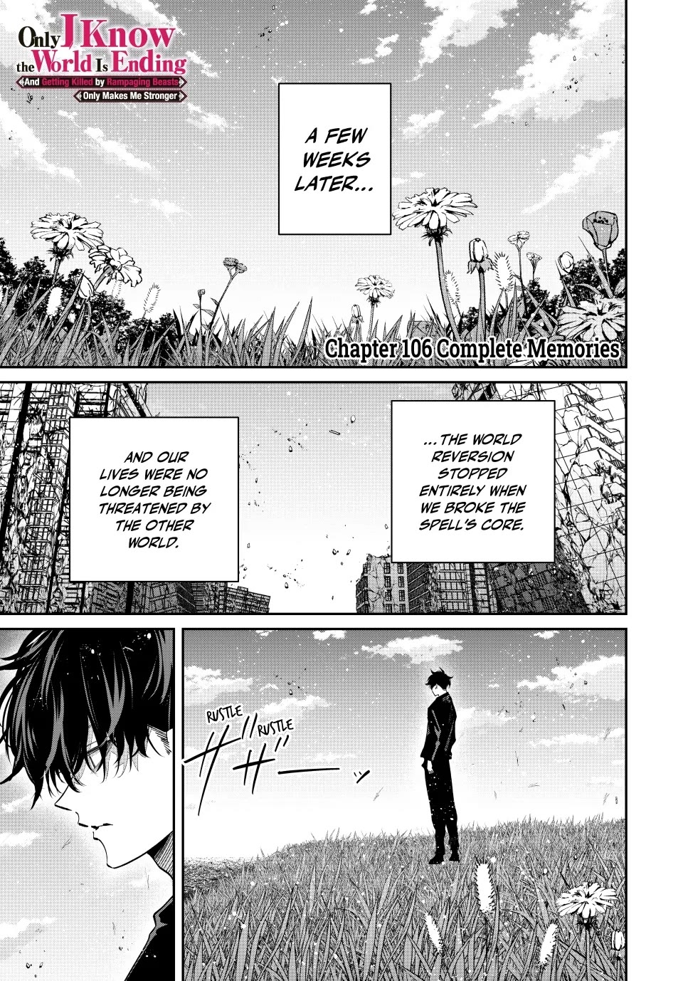 Only I Know That the World Will End. In a World Where Monsters Appear, I Level up by Returning From Death chapter 106 page 1