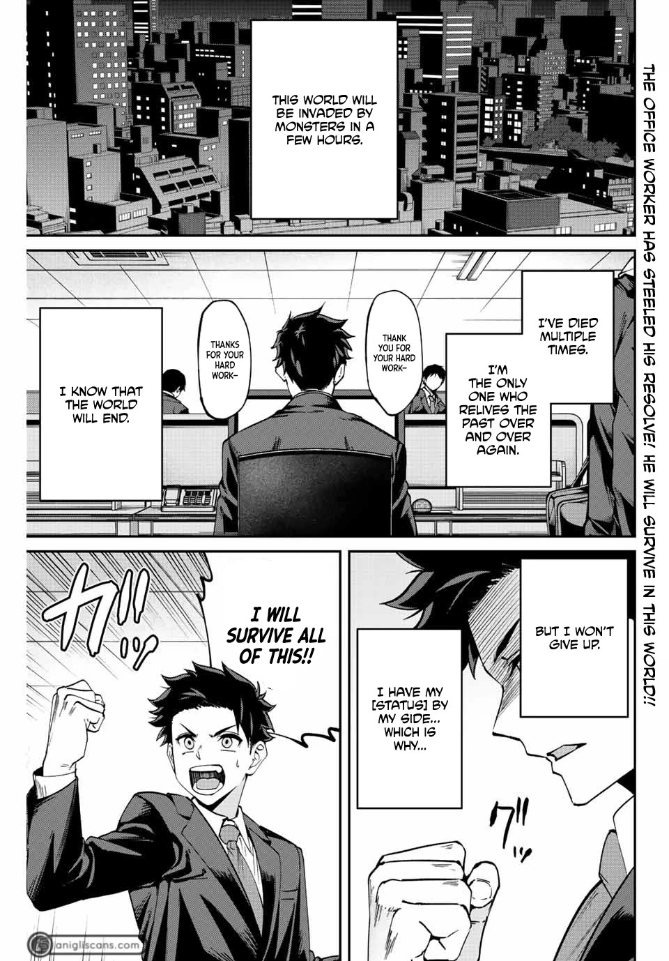 Only I Know That the World Will End. In a World Where Monsters Appear, I Level up by Returning From Death chapter 2 page 2