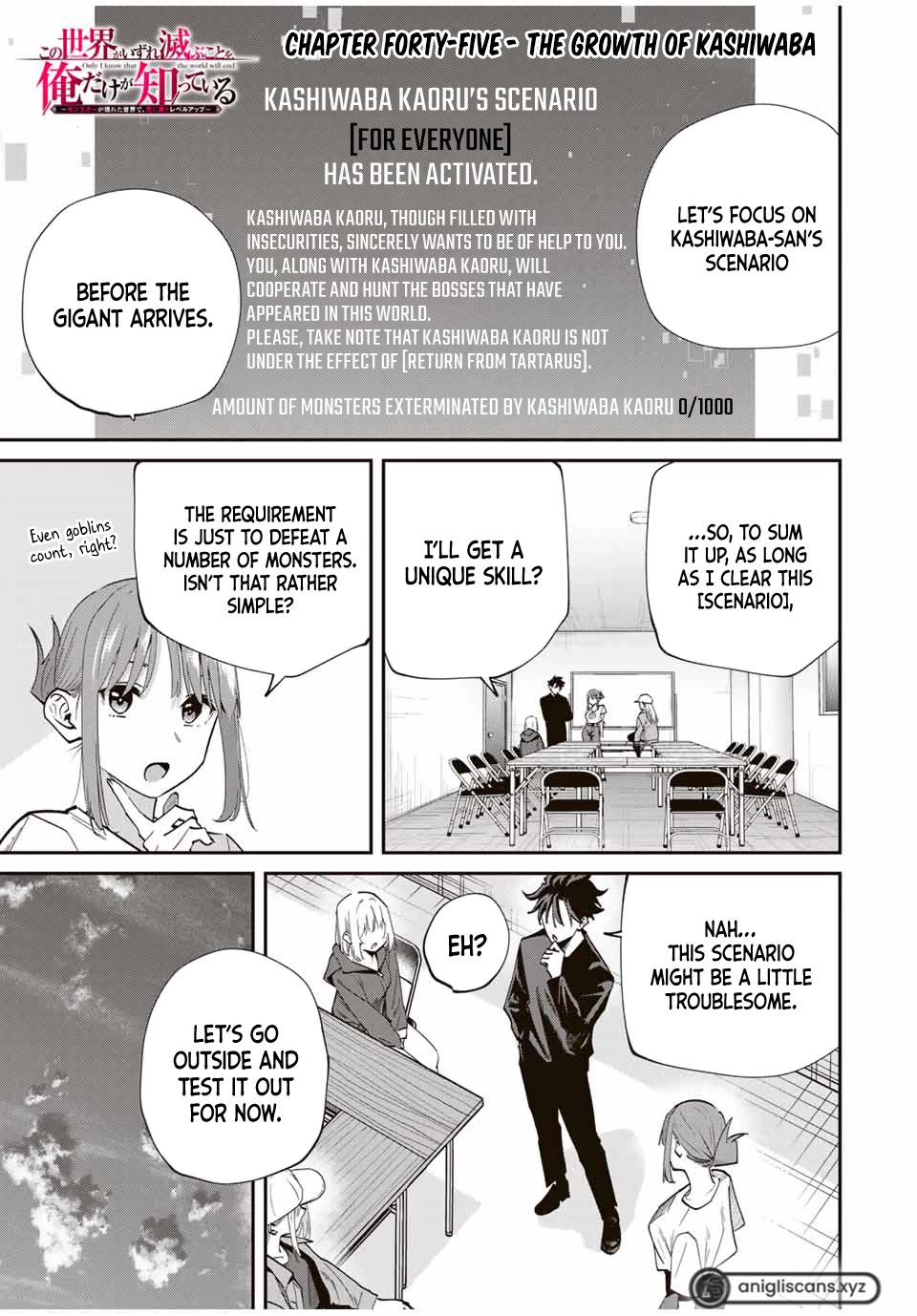 Only I Know That the World Will End. In a World Where Monsters Appear, I Level up by Returning From Death chapter 45 page 2