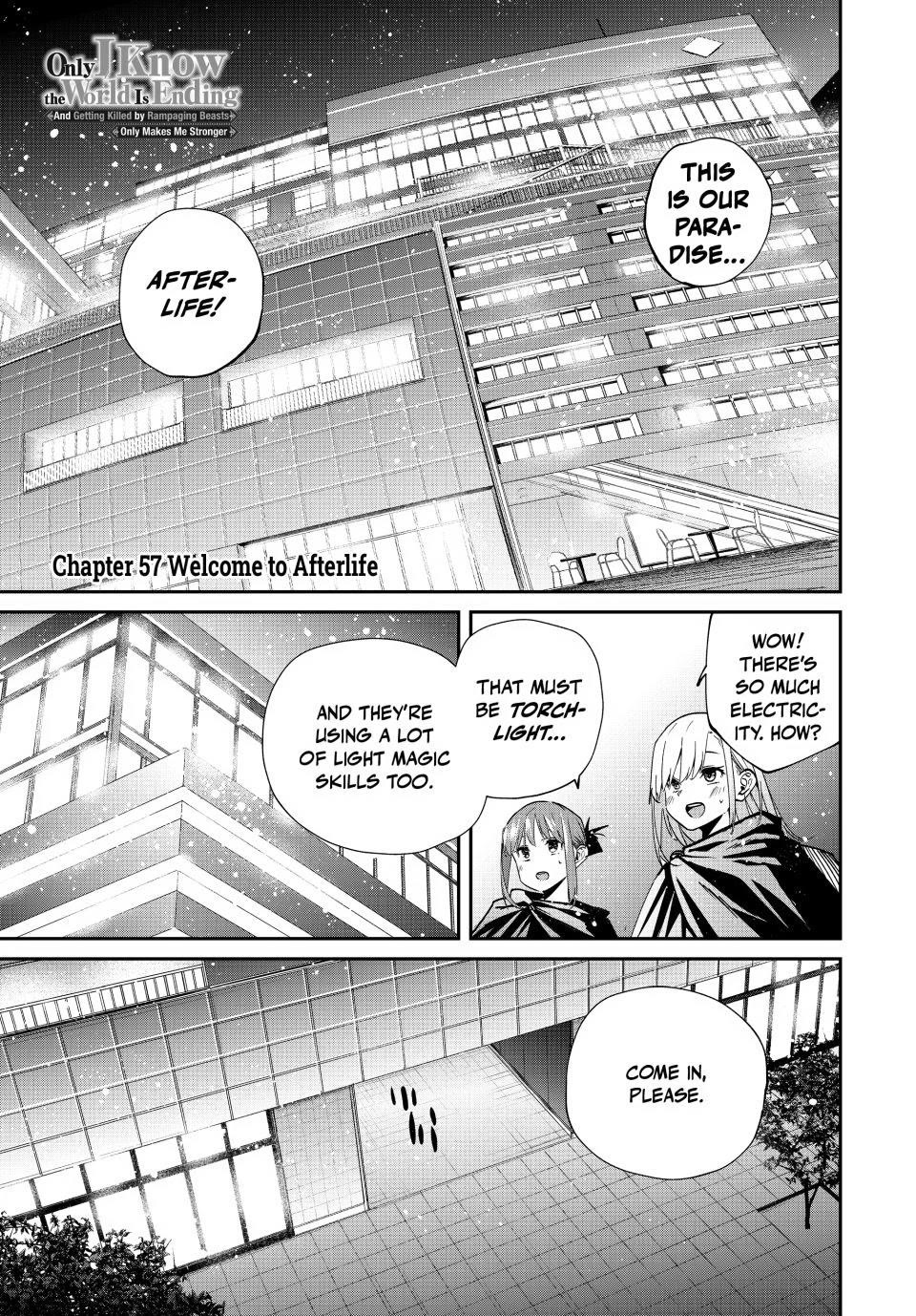 Only I Know That the World Will End. In a World Where Monsters Appear, I Level up by Returning From Death chapter 57 page 1