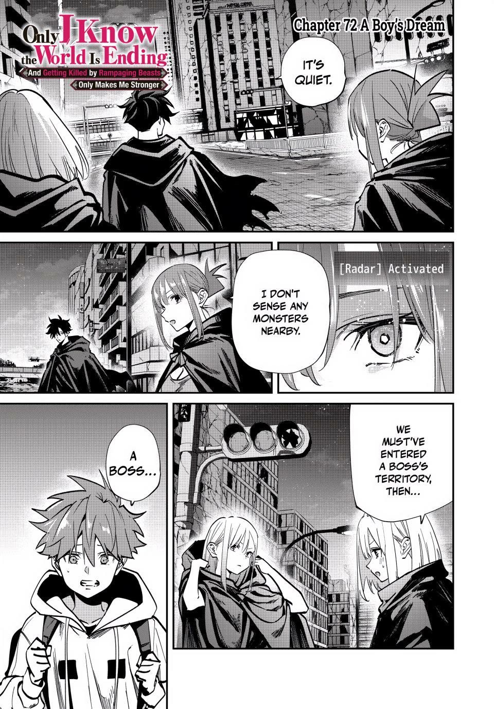 Only I Know That the World Will End. In a World Where Monsters Appear, I Level up by Returning From Death chapter 72 page 1