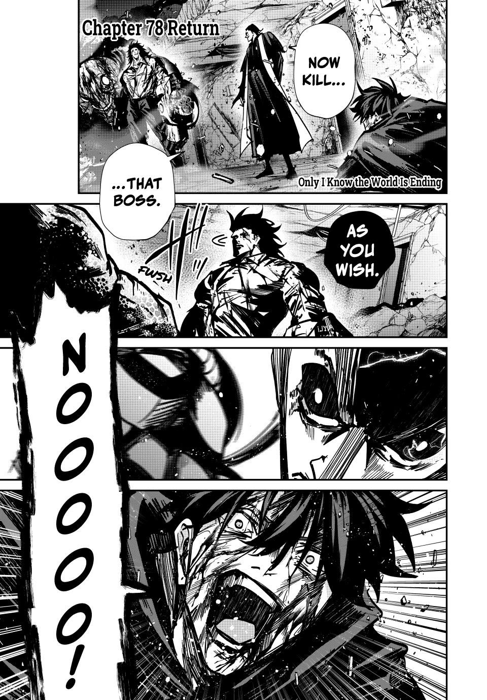 Only I Know That the World Will End. In a World Where Monsters Appear, I Level up by Returning From Death chapter 78 page 1