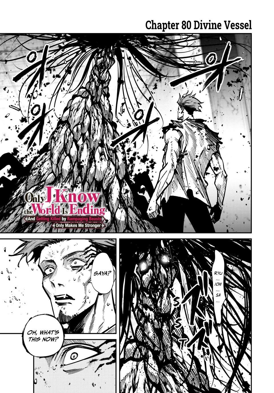 Only I Know That the World Will End. In a World Where Monsters Appear, I Level up by Returning From Death chapter 80 page 1
