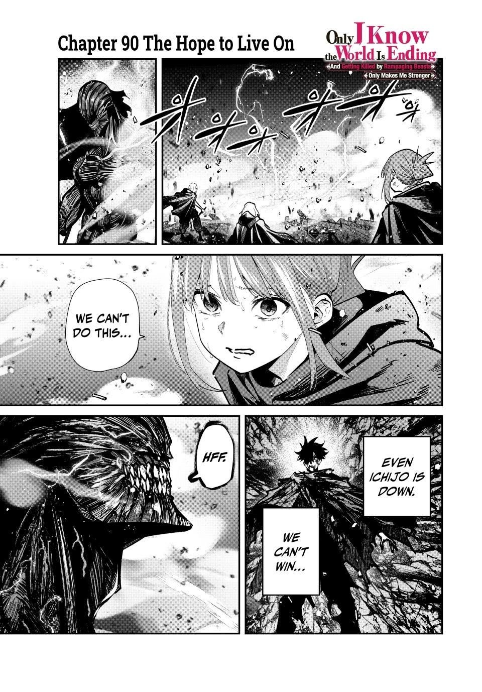 Only I Know That the World Will End. In a World Where Monsters Appear, I Level up by Returning From Death chapter 90 page 1