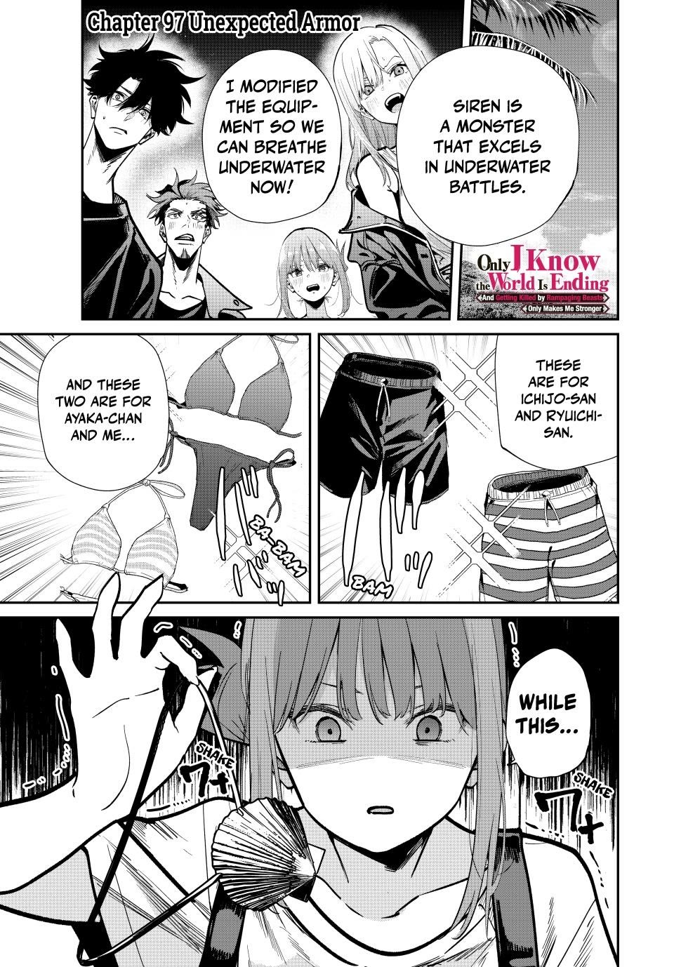 Only I Know That the World Will End. In a World Where Monsters Appear, I Level up by Returning From Death chapter 97 page 1