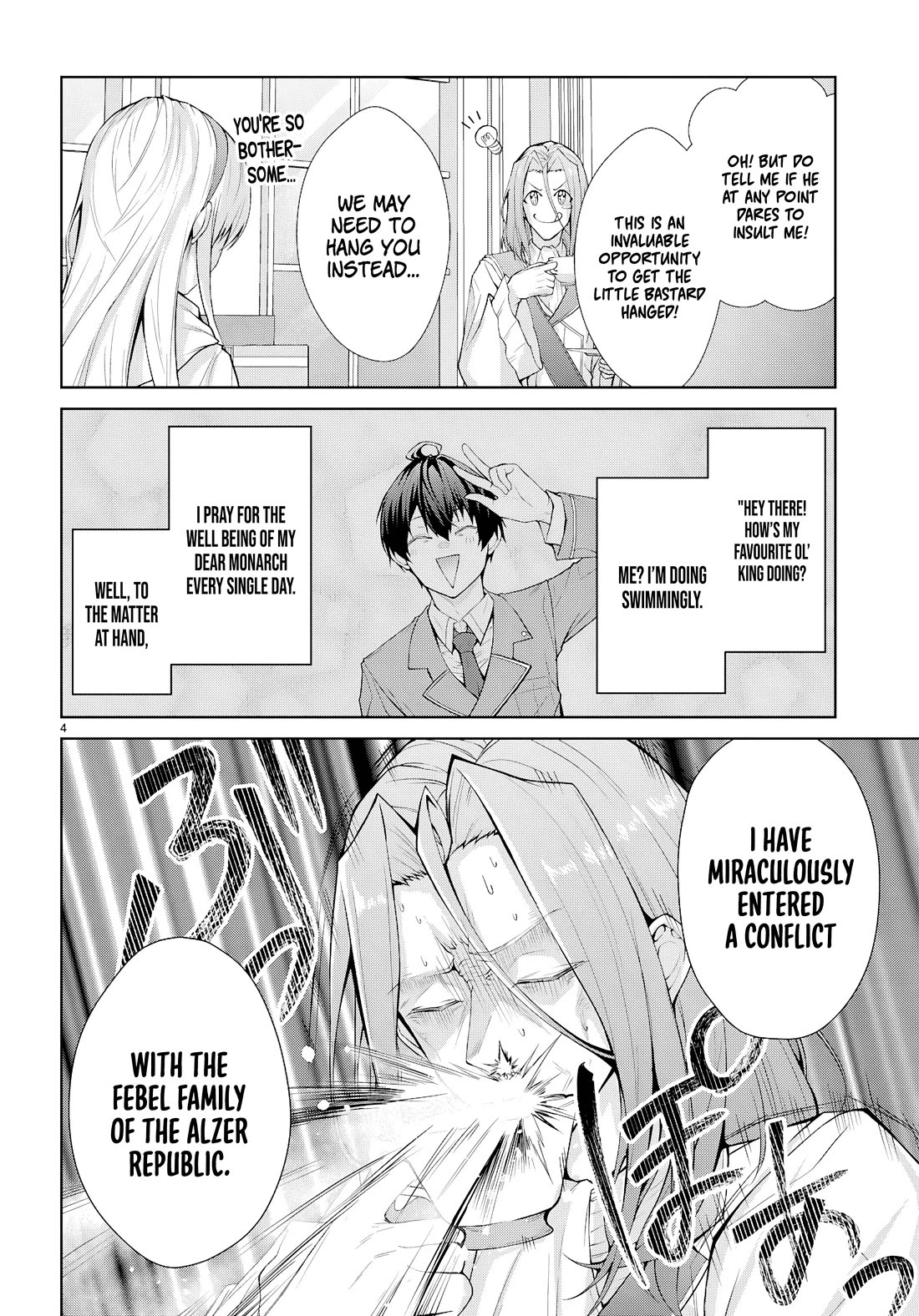 Otome Game Sekai wa Mob ni Kibishii Sekai Desu chapter 74 page 4