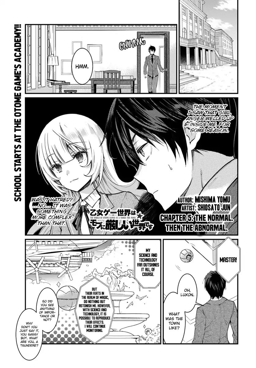 Otomege Sekai wa Mob ni Kibishii Sekai desu chapter 5 page 2