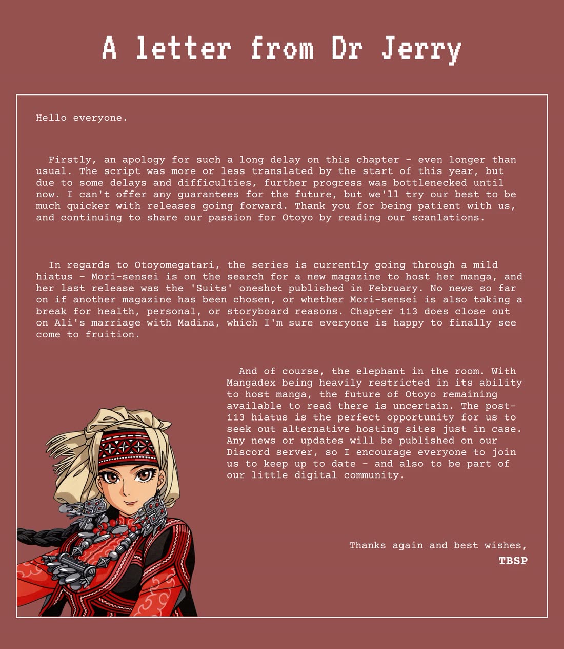 Otoyomegatari chapter 113 page 22