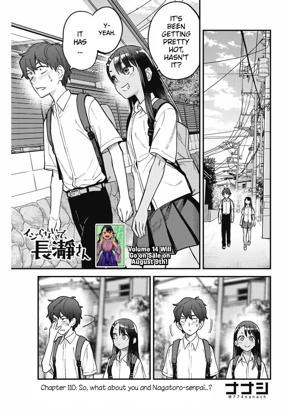 Please don't bully me, Nagatoro chapter 110 page 1