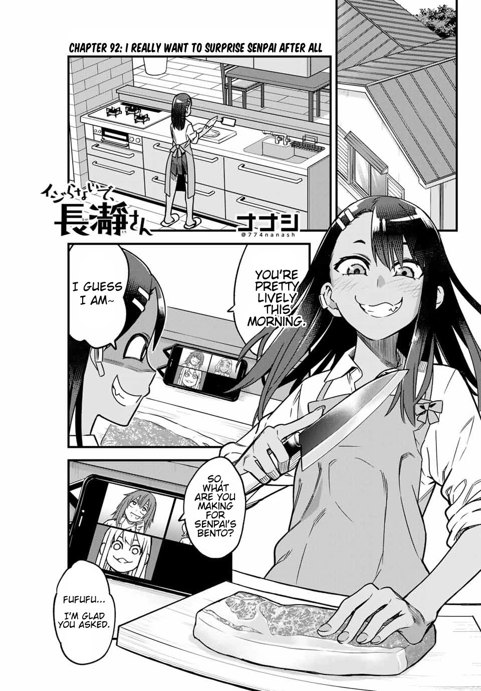 Please don't bully me, Nagatoro chapter 92 page 1