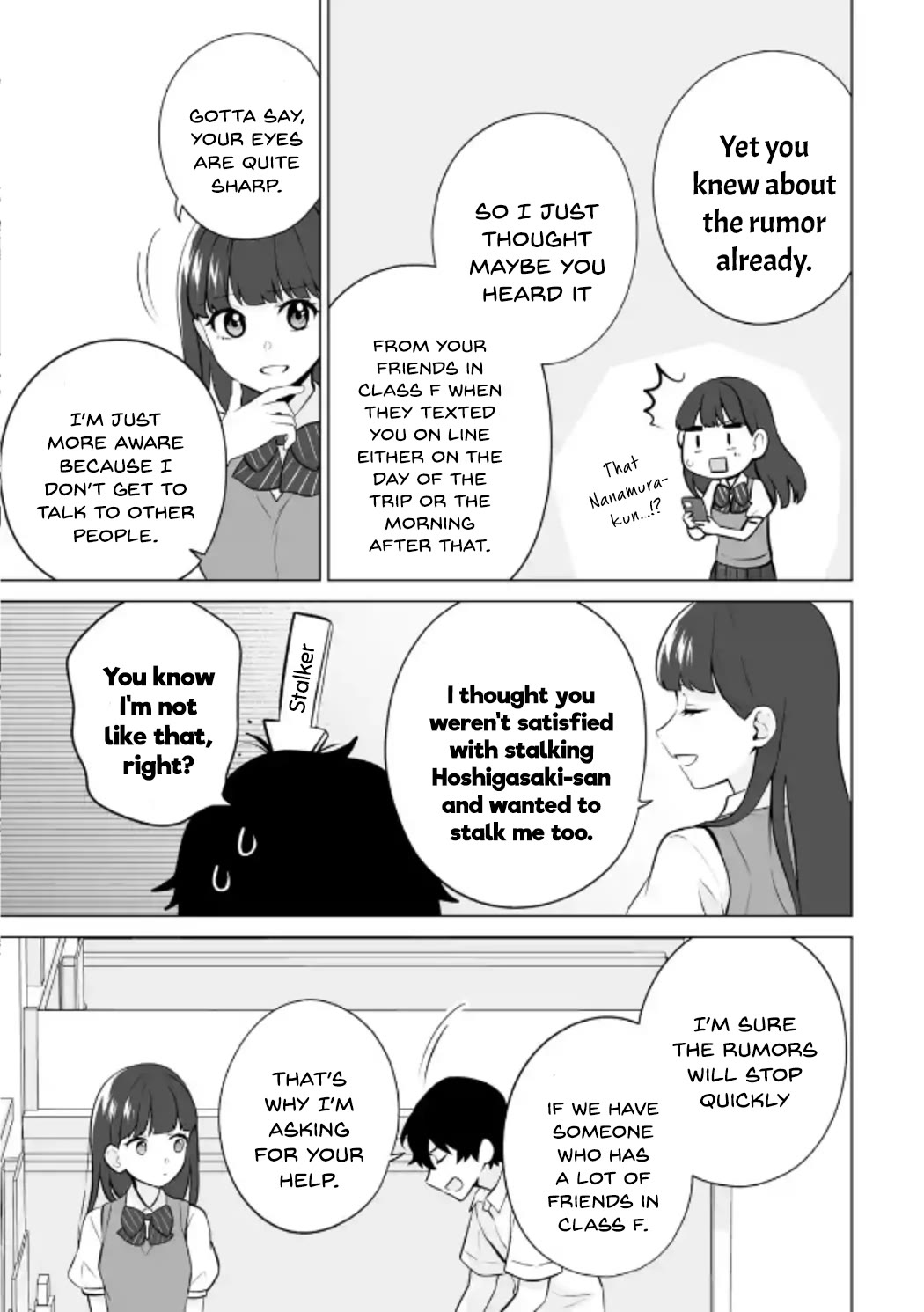 Please Leave Me Alone (For Some Reason, She Wants to Change a Lone Wolf's Helpless High School Life.) chapter 21 page 27