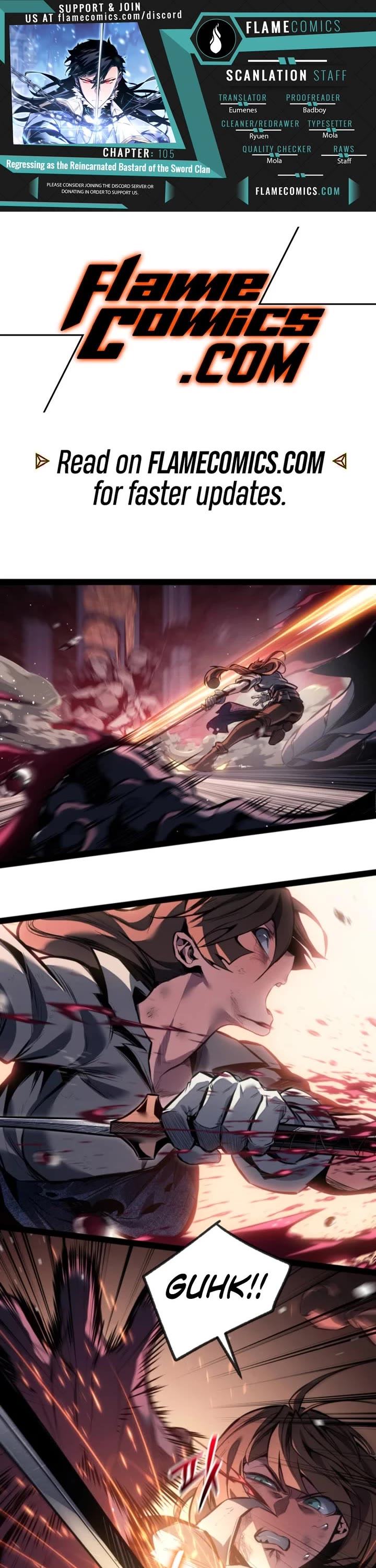 Regressing As The Reincarnated Bastard Of The Sword Clan chapter 105 page 1