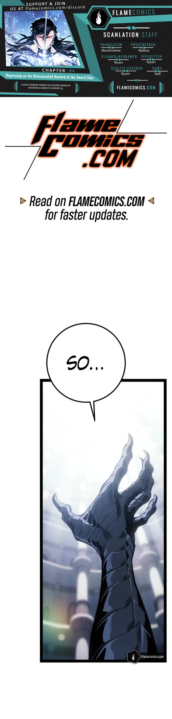 Regressing As The Reincarnated Bastard Of The Sword Clan chapter 84 page 1