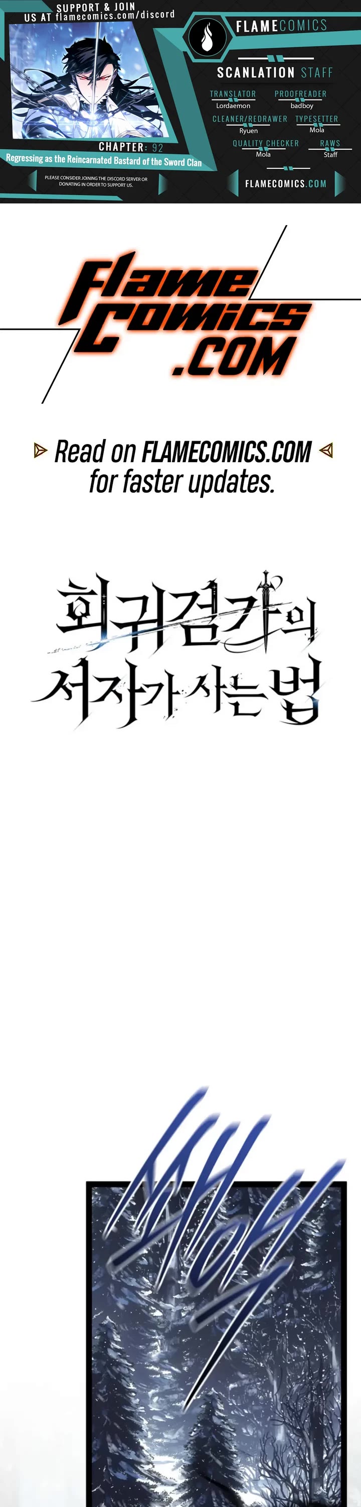 Regressing As The Reincarnated Bastard Of The Sword Clan chapter 92 page 1