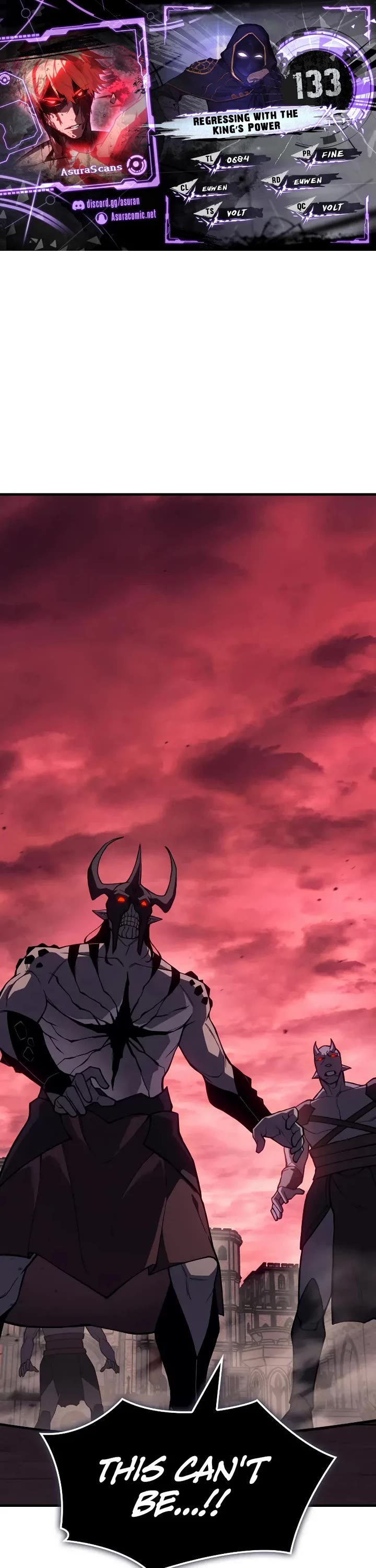 Regressing With the King's Power chapter 133 page 1