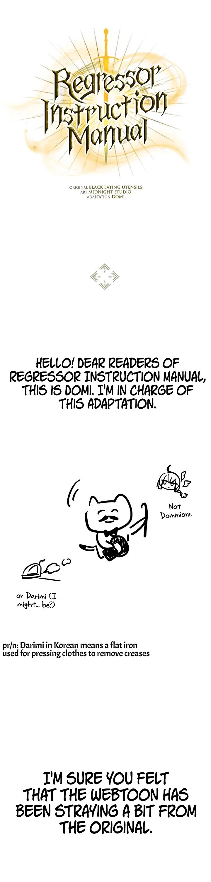 Regressor Instruction Manual chapter 181.5 page 2