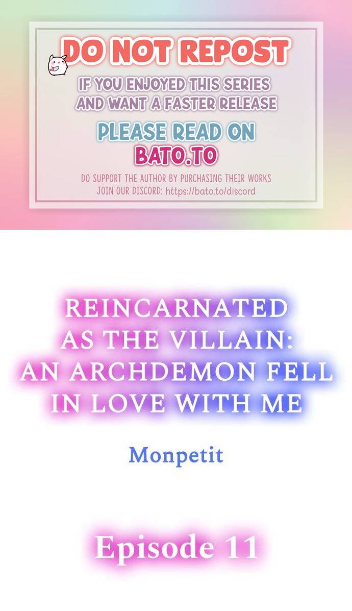 Reincarnated as the Villain: An Archdemon Fell in Love With Me chapter 11 page 1