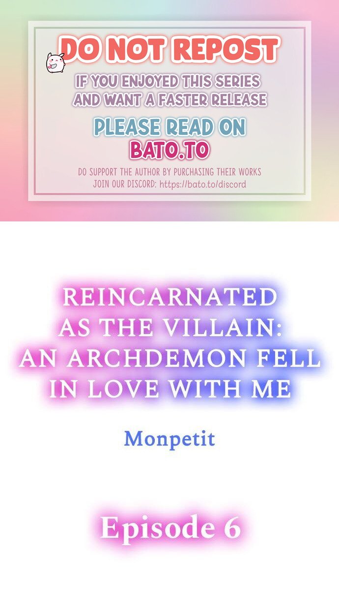 Reincarnated as the Villain: An Archdemon Fell in Love With Me chapter 6 page 1