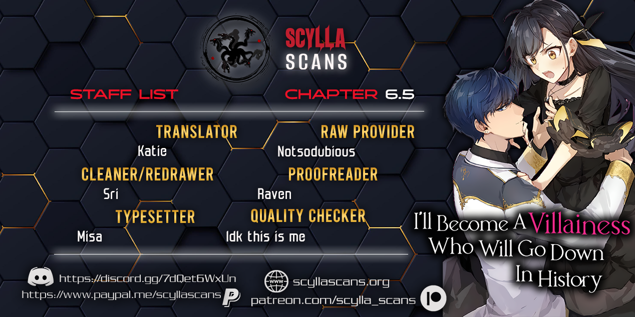 Rekishi ni Nokoru Akujo ni naru zo: Akuyaku Reijou ni naru hodo Ouji no Dekiai wa Kasoku suru you desu! chapter 6.5 page 1