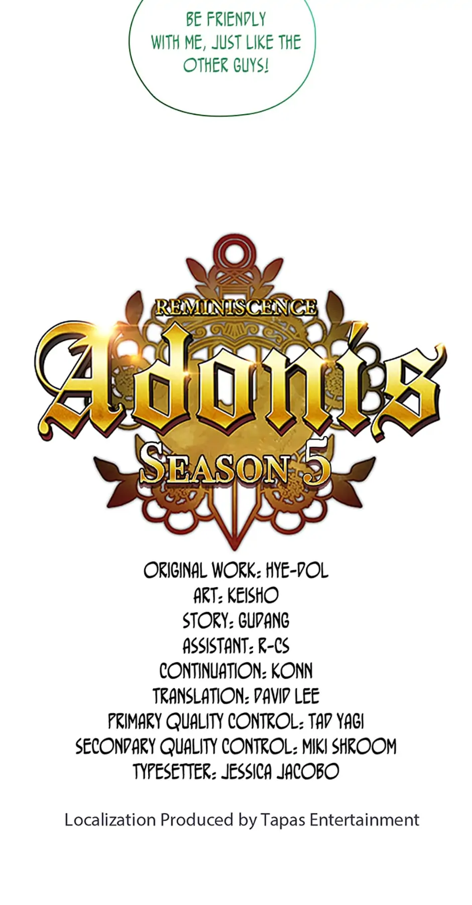 Reminiscence Adonis chapter 214 page 58