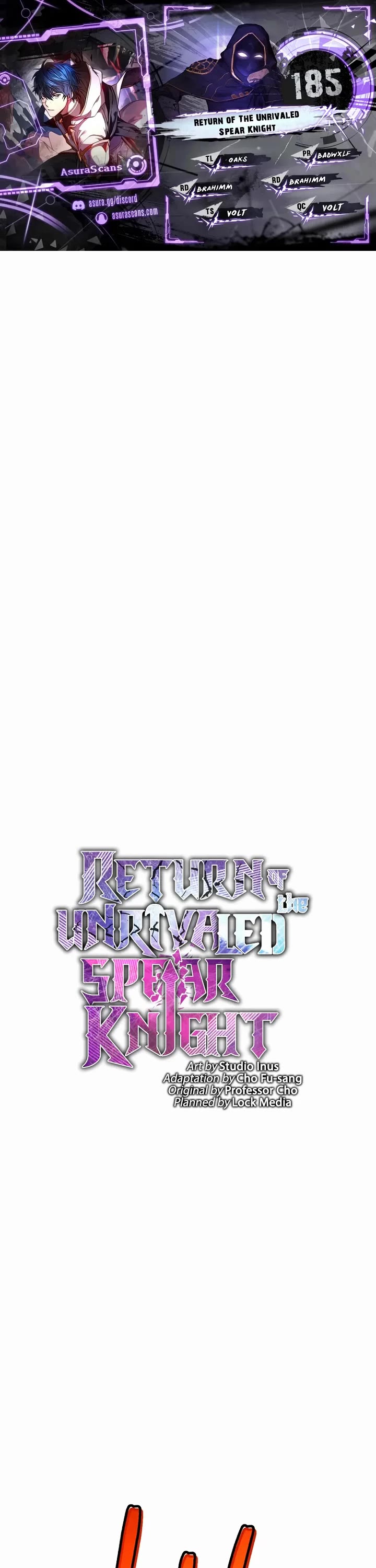 Return of the Legendary Spear Knight chapter 185 page 1