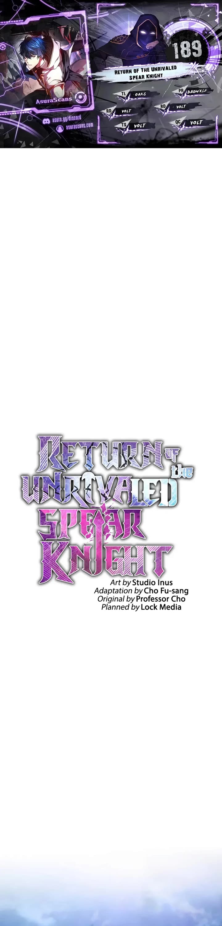 Return of the Legendary Spear Knight chapter 189 page 1