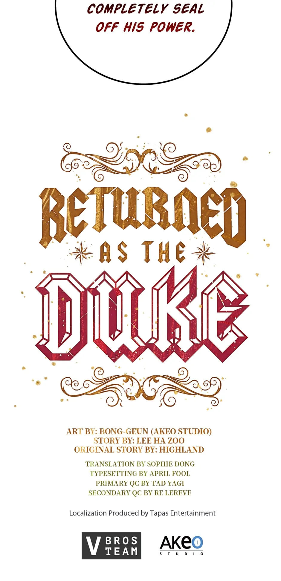 Returned as the Duke chapter 85 page 75