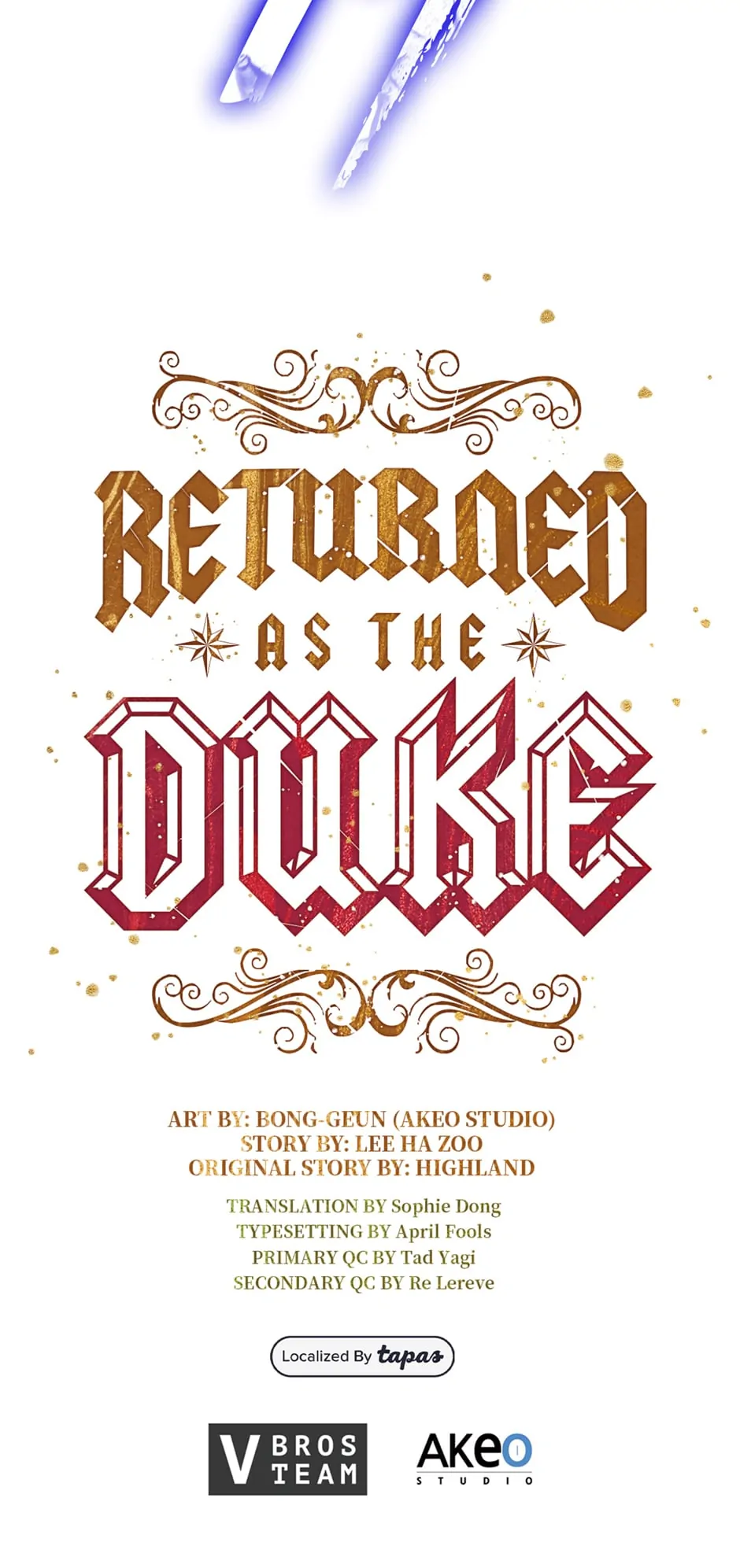 Returned as the Duke chapter 95 page 77