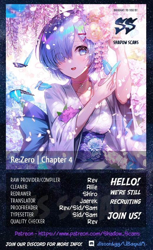 Re:ZERO -Starting Life in Another World-, Chapter 4: The Sanctuary and the Witch of Greed chapter 4 page 1