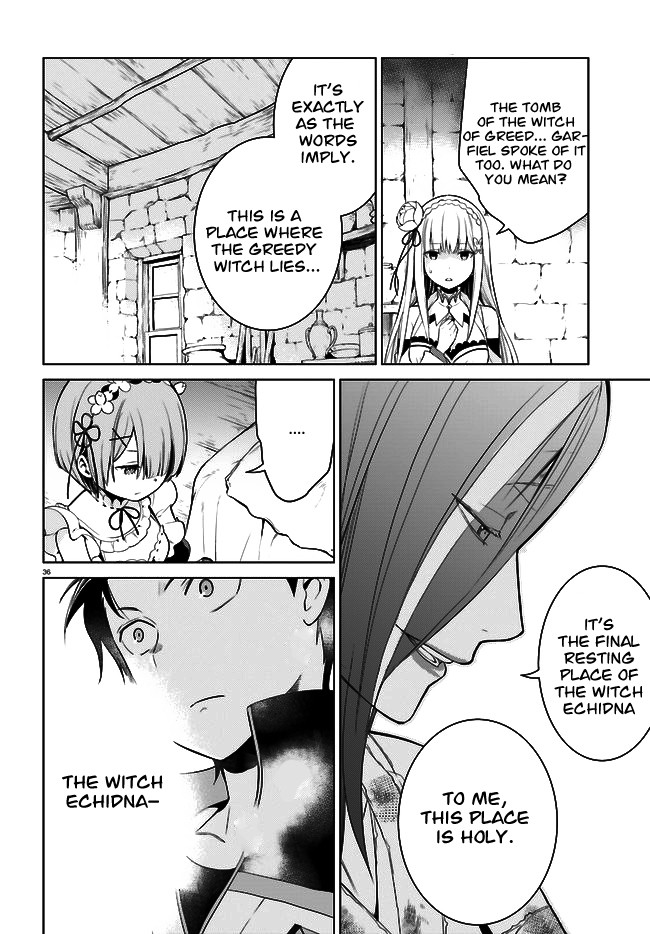 Re:ZERO -Starting Life in Another World-, Chapter 4: The Sanctuary and the Witch of Greed chapter 4 page 37