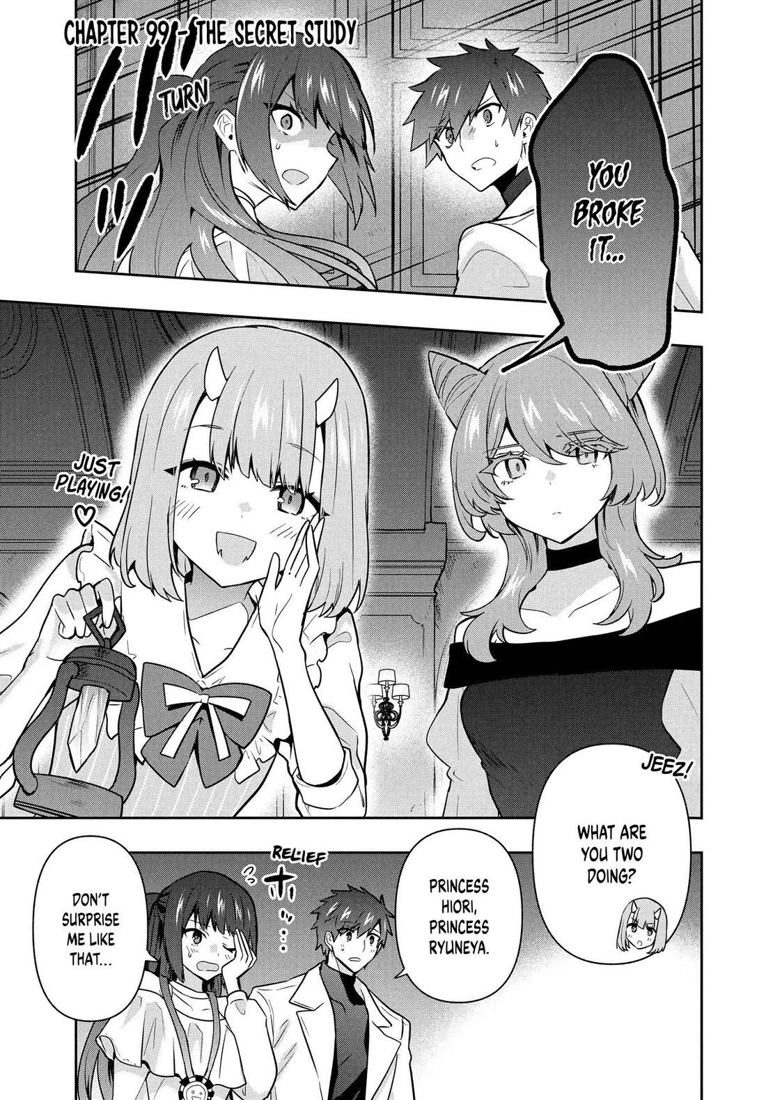 Rokuhime wa Kami Goe ni Koi ni Suru chapter 99 page 1