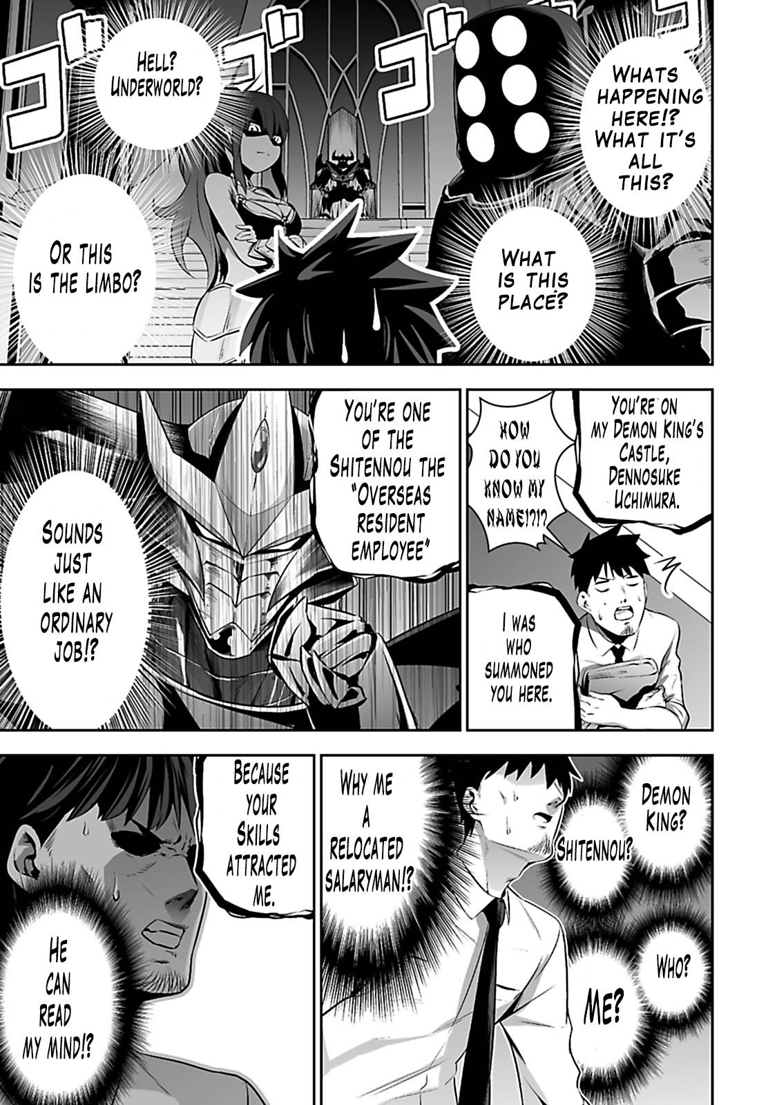 Salaryman ga Isekai ni Ittara Shitennou ni Natta Hanashi chapter 1 page 9