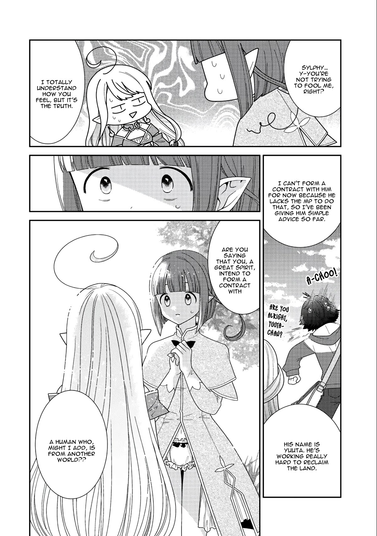 Seirei-tachi no Rakuen to Risou no Isekai Seikatsu chapter 13 page 21