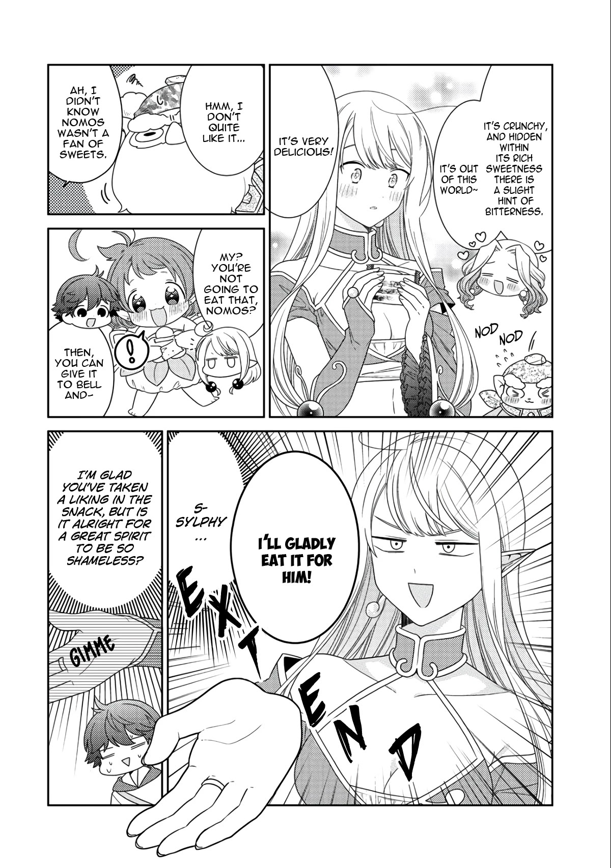 Seirei-tachi no Rakuen to Risou no Isekai Seikatsu chapter 14 page 23