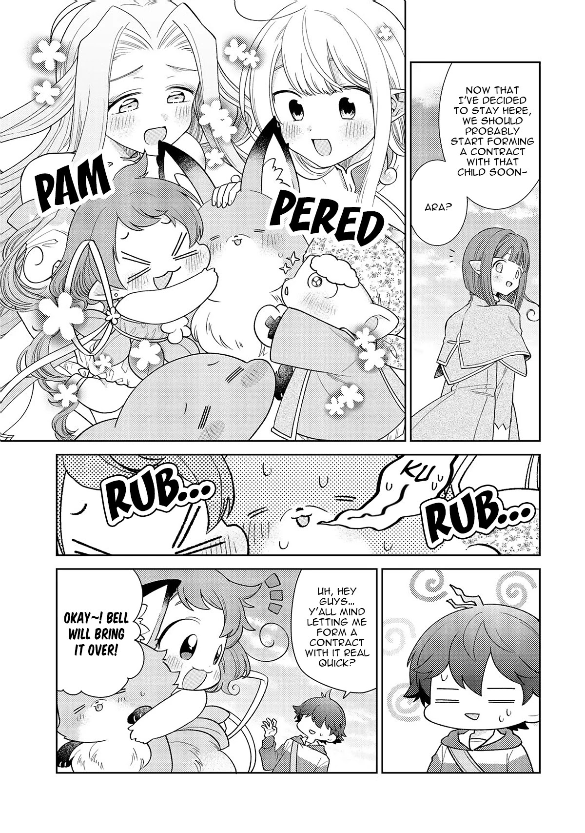 Seirei-tachi no Rakuen to Risou no Isekai Seikatsu chapter 17 page 8