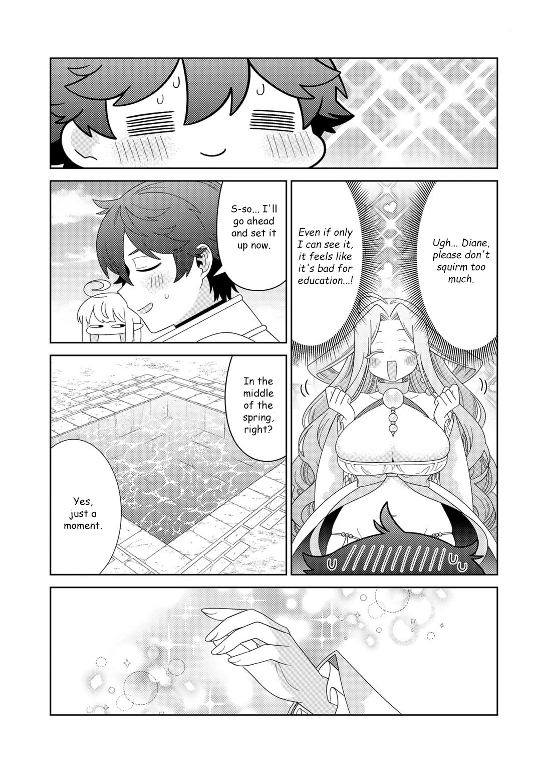 Seirei-tachi no Rakuen to Risou no Isekai Seikatsu chapter 62 page 5