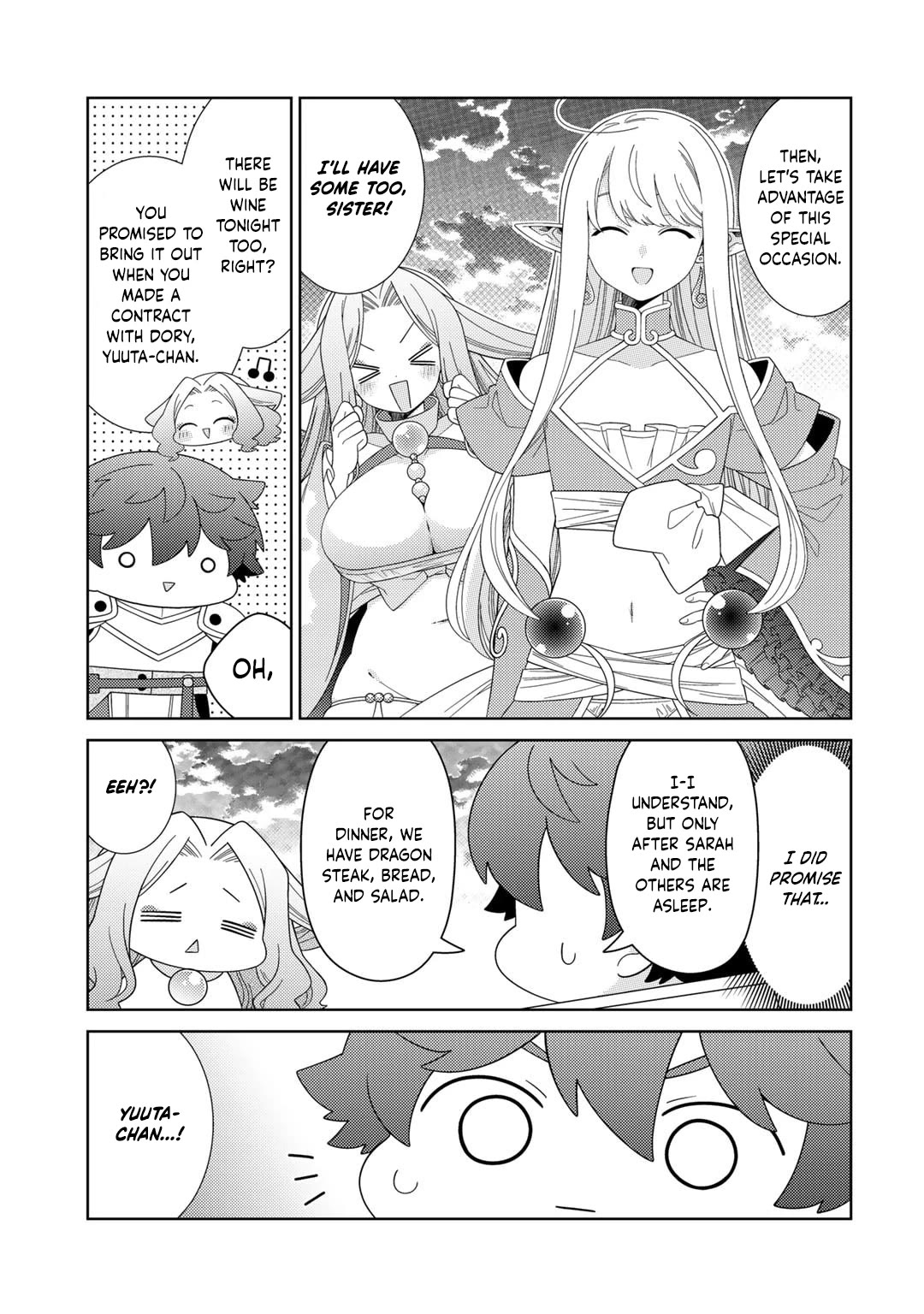 Seirei-tachi no Rakuen to Risou no Isekai Seikatsu chapter 66 page 8