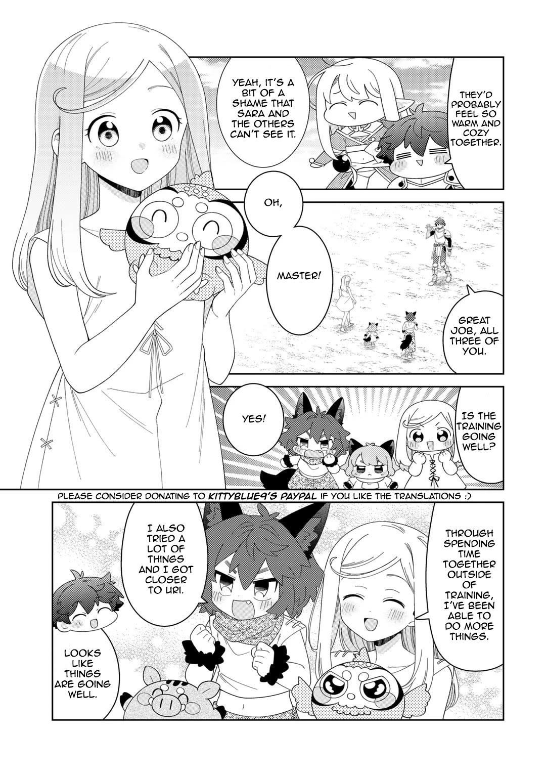 Seirei-tachi no Rakuen to Risou no Isekai Seikatsu chapter 70 page 7