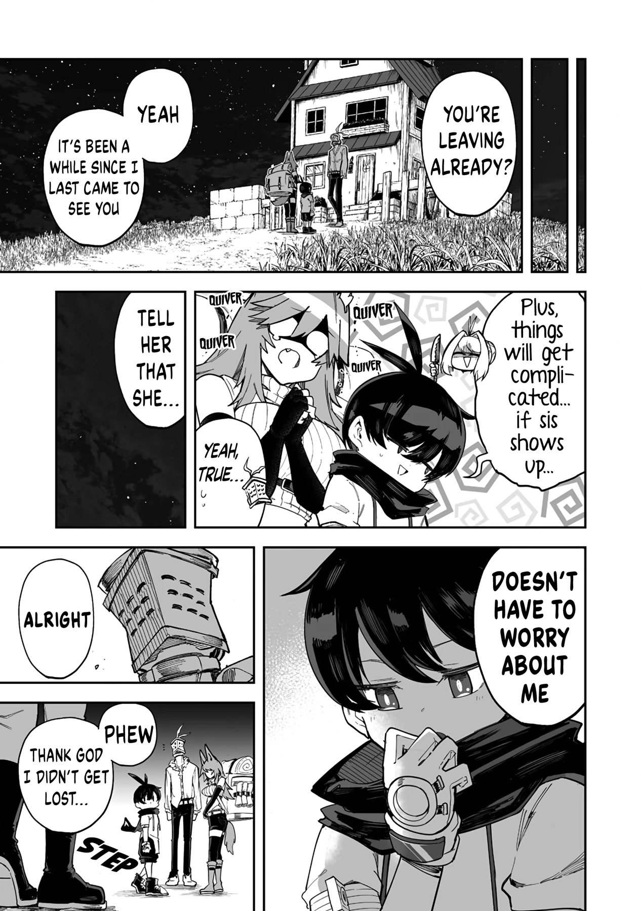 Shiboritoranaide, Onna Shounin-san chapter 38.2 page 9