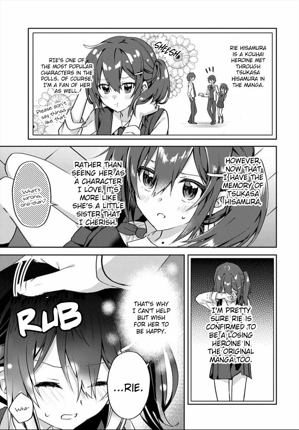 Since I’ve Entered the World of Romantic Comedy Manga, I’ll Do My Best to Make the Losing Heroine Happy chapter 2.2 page 8