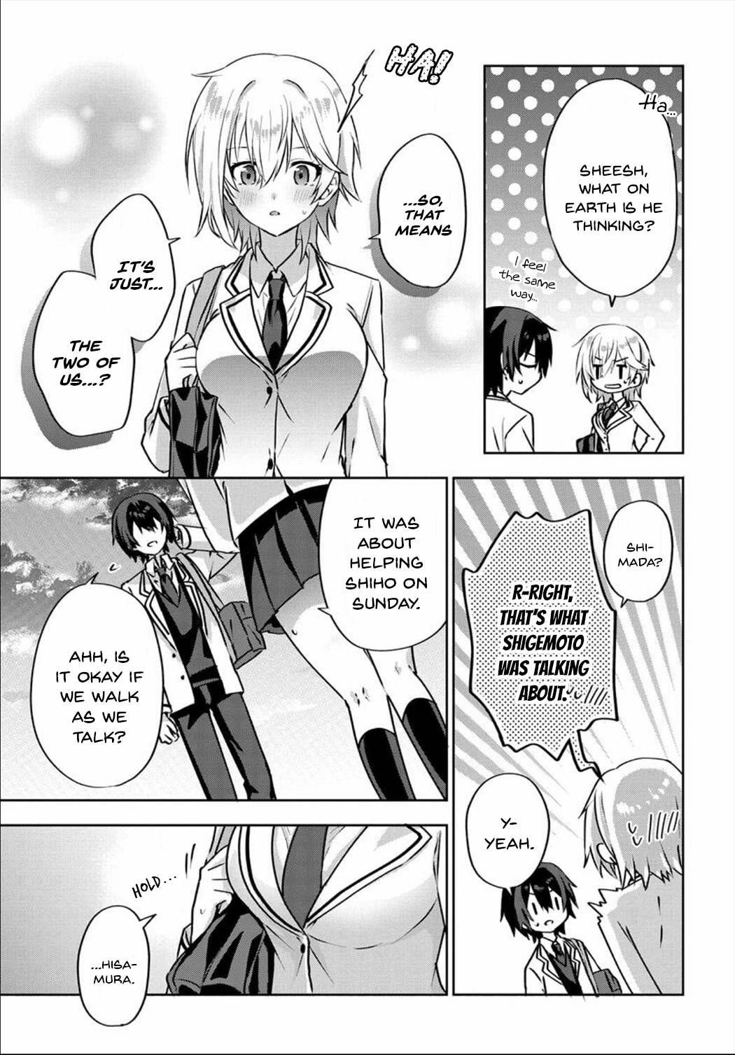 Since I’ve Entered the World of Romantic Comedy Manga, I’ll Do My Best to Make the Losing Heroine Happy chapter 3.5 page 5