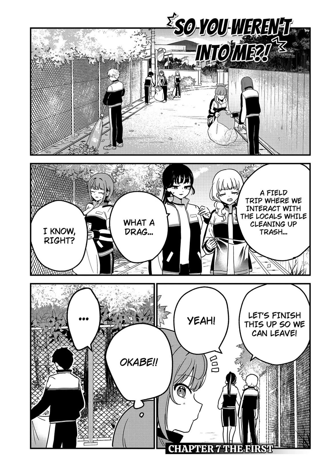 So you weren't into me?! chapter 7 page 1